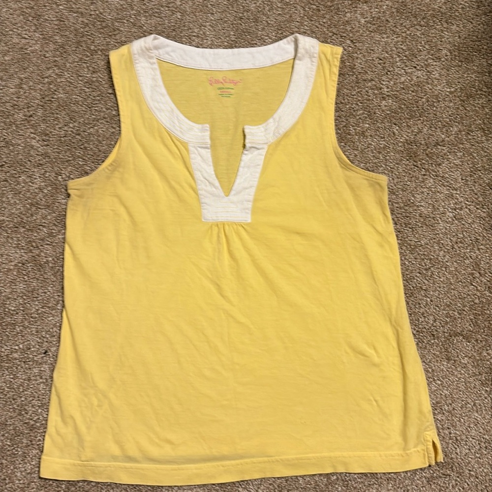 Lilly Pulitzer XS yellow cotton top
